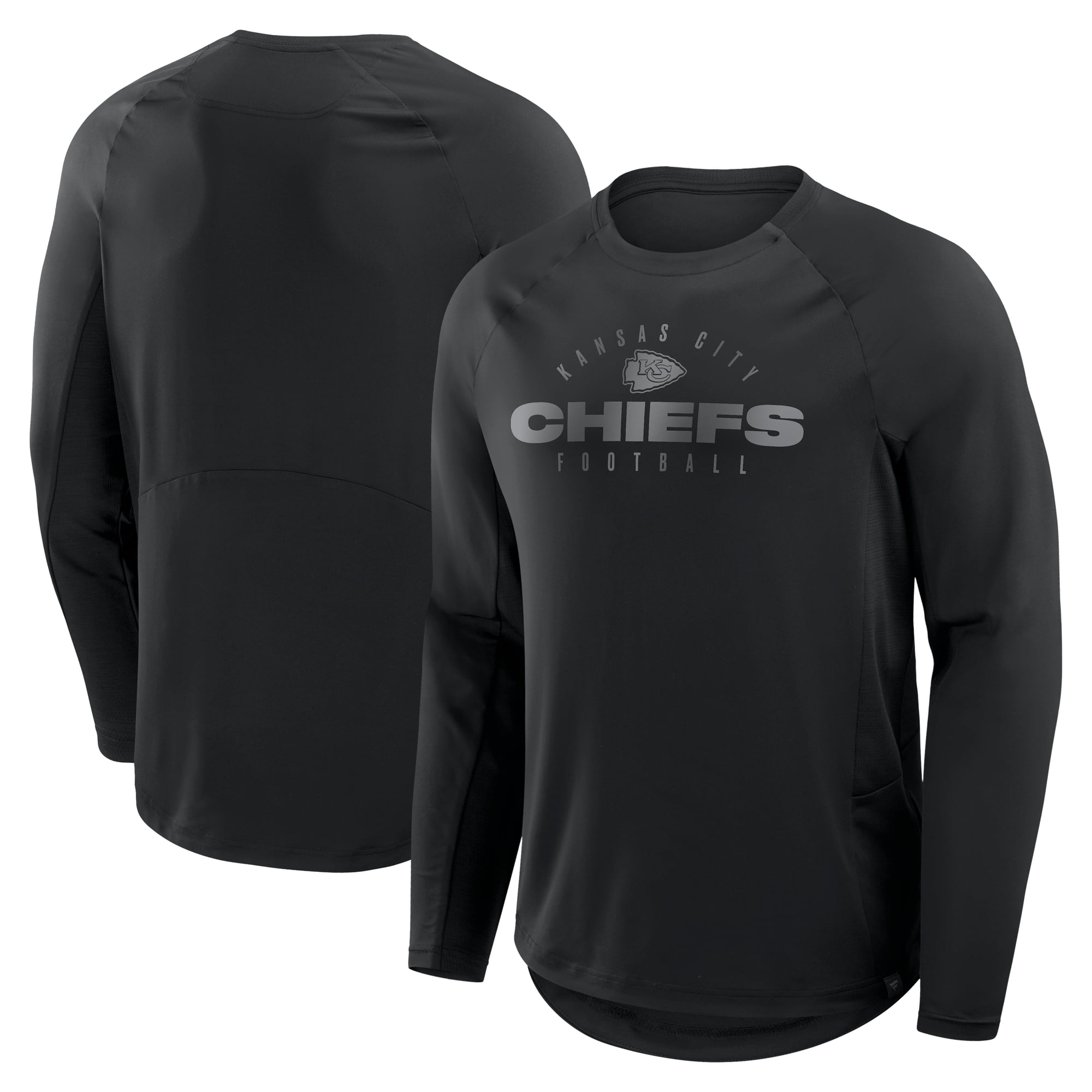 Men's Fanatics Black Kansas City Chiefs Coverage Scheme Long