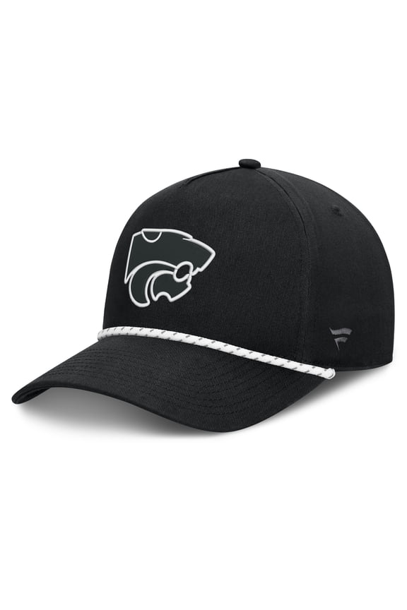 Men's Fanatics Black Kansas State Wildcats Undertone Rope Adjustable Hat