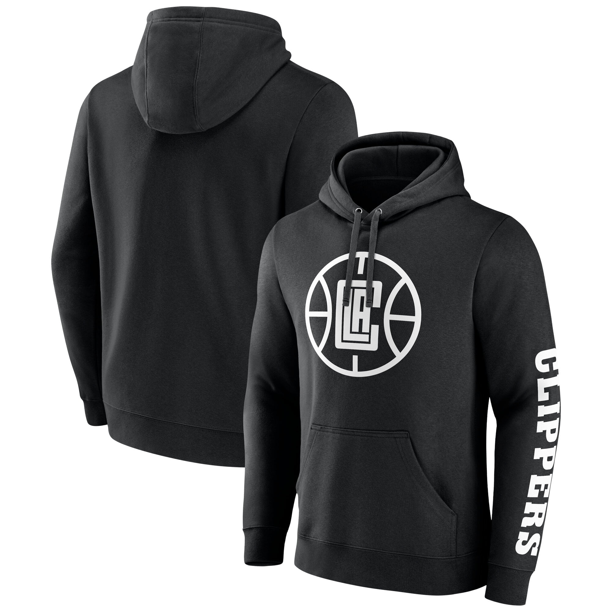 Men's Fanatics  Black LA Clippers Put Me In Coach Fleece Pullover Hoodie
