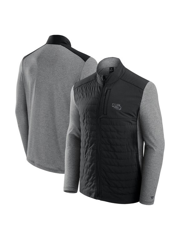 Men's Fanatics Black LSU Tigers Tonal Primary Logo Full-Zip Jacket