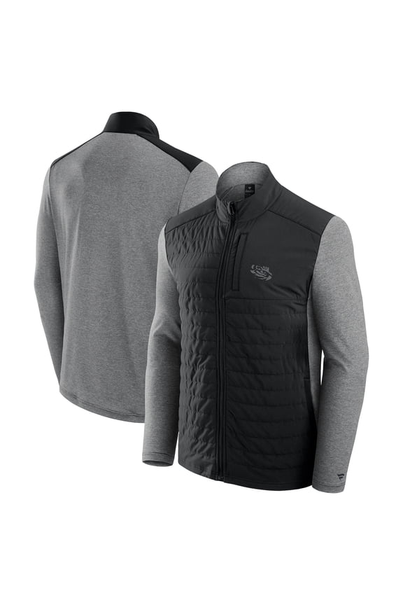 Men's Fanatics Black LSU Tigers Tonal Primary Logo Full-Zip Jacket