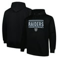 thumbnail image 1 of Men's Fanatics Black Las Vegas Raiders Big & Tall Pop Pullover Hoodie, 1 of 3