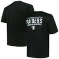 thumbnail image 1 of Men's Fanatics Black Las Vegas Raiders Big & Tall Pop T-Shirt, 1 of 3