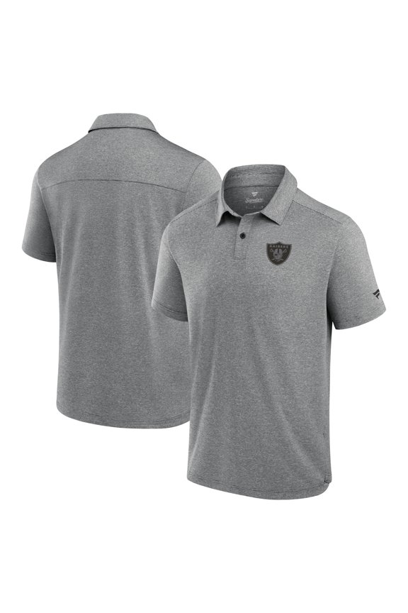 Men's Fanatics Black Las Vegas Raiders Front Office Tech Polo