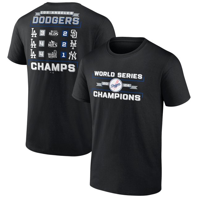 Men's Fanatics Black Los Angeles Dodgers 2024 World Series Champions