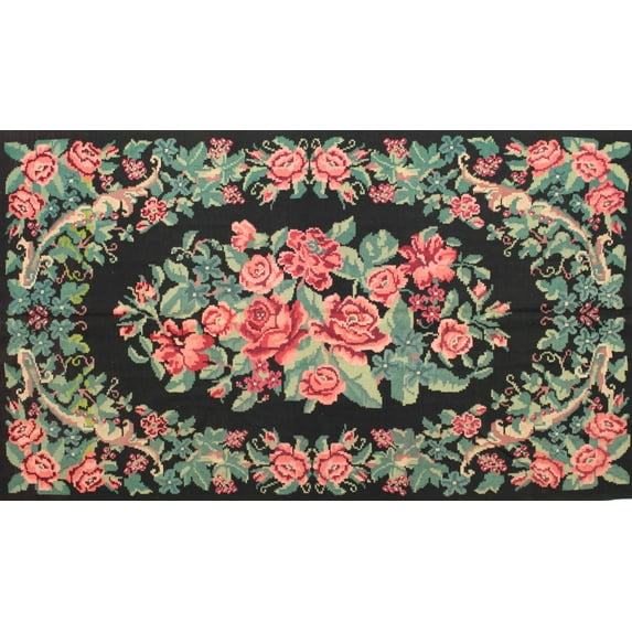 Ahgly Company Machine Washable Indoor Rectangle Traditional Bakers Brown Area Rugs, 7' x 9'