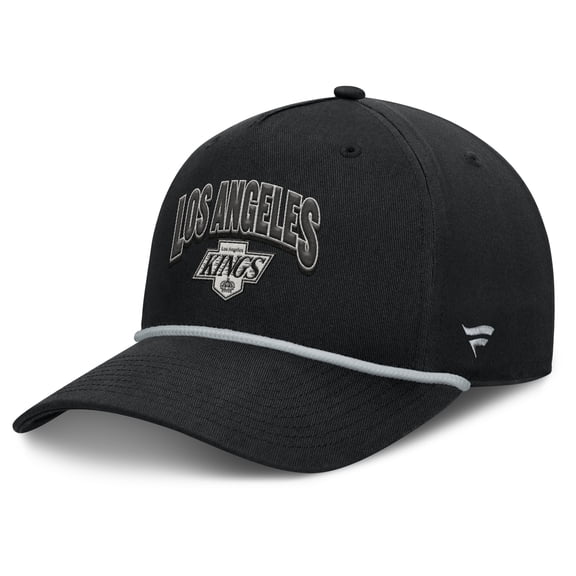 Men's Fanatics Black Los Angeles Kings Decades Collection A-Frame Adjustable Hat