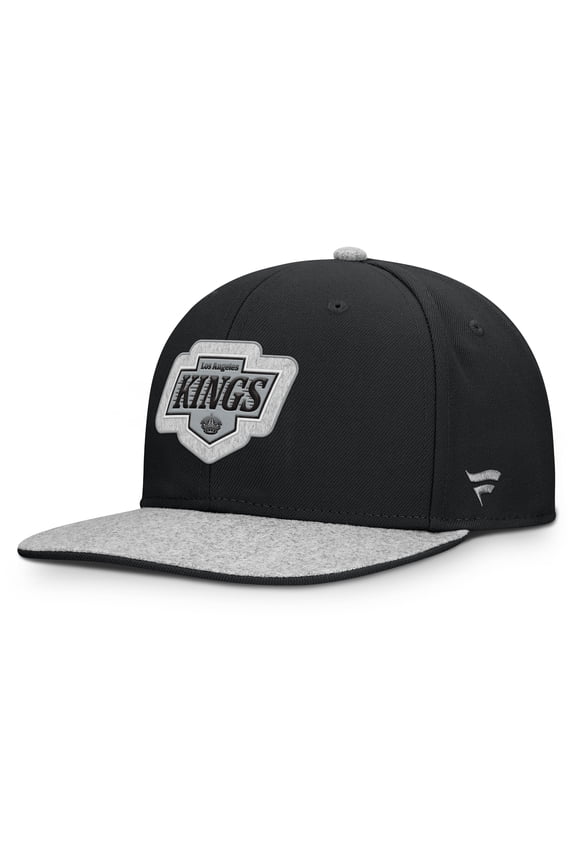 Men's Fanatics Black Los Angeles Kings Fundamentals Loden Snapback Hat