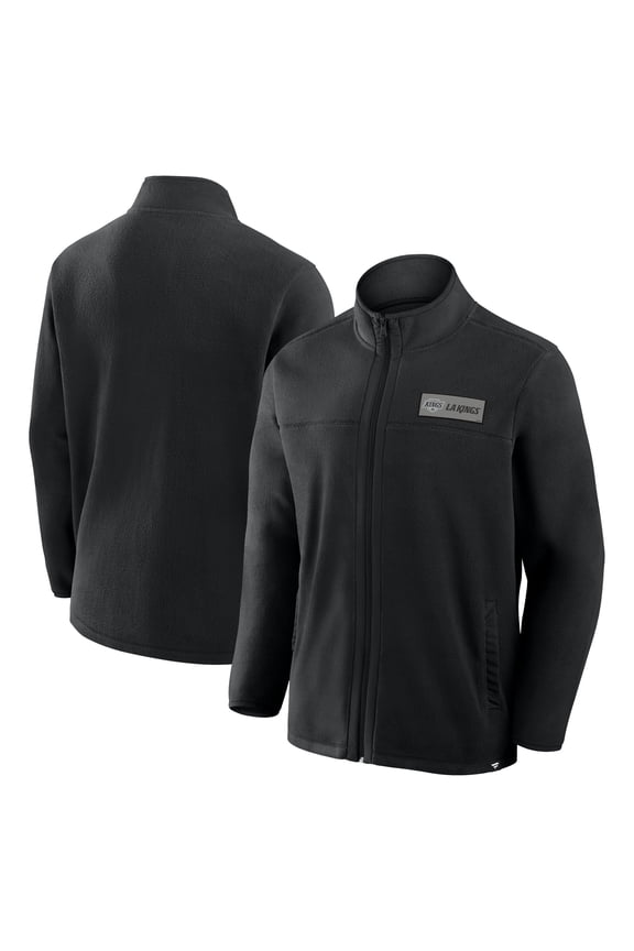 Men's Fanatics Black Los Angeles Kings Home Ice Fleece Full-Zip Jacket