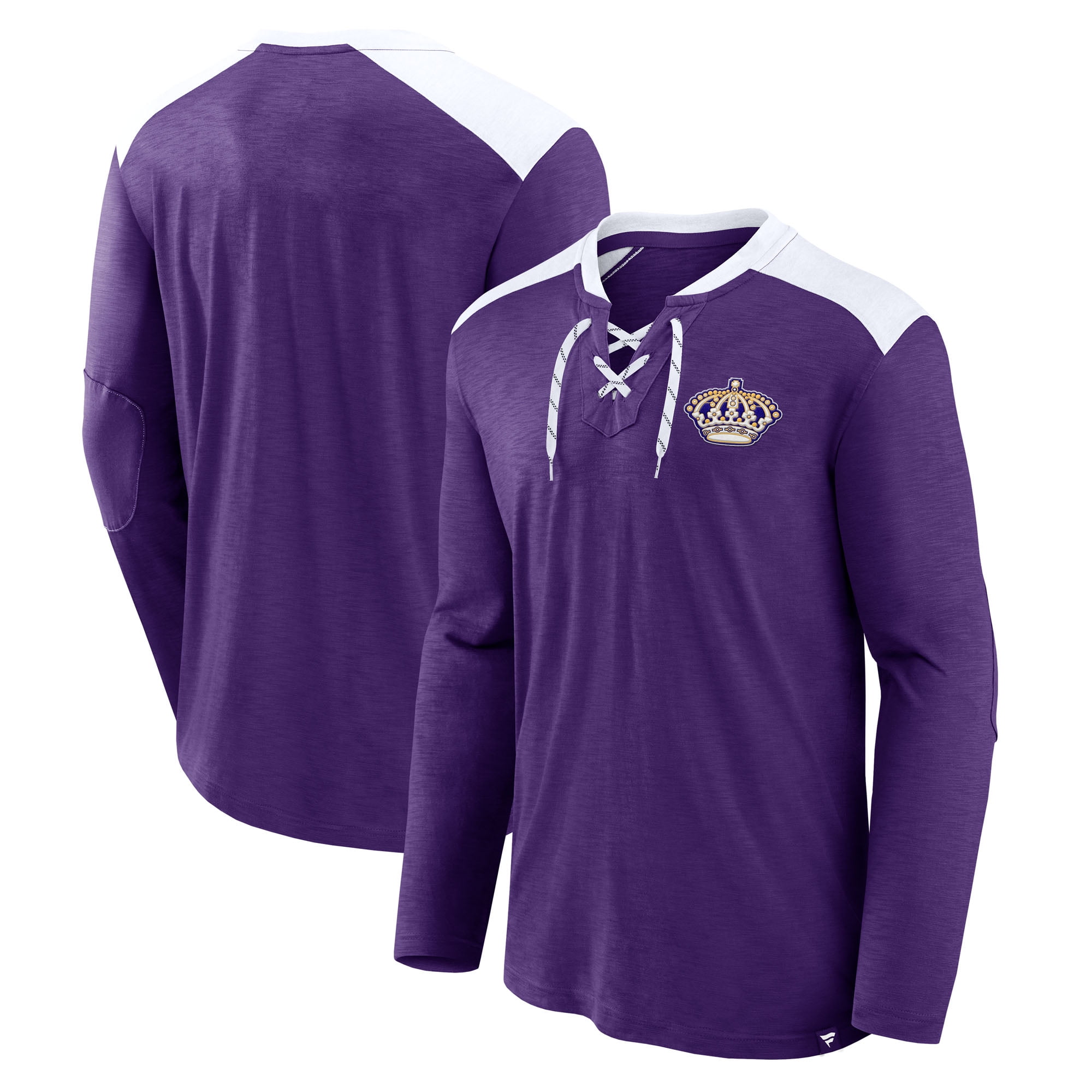 Men's Fanatics Purple Los Angeles Kings Special Edition 2.0 Long Sleeve Lace-Up T-Shirt
