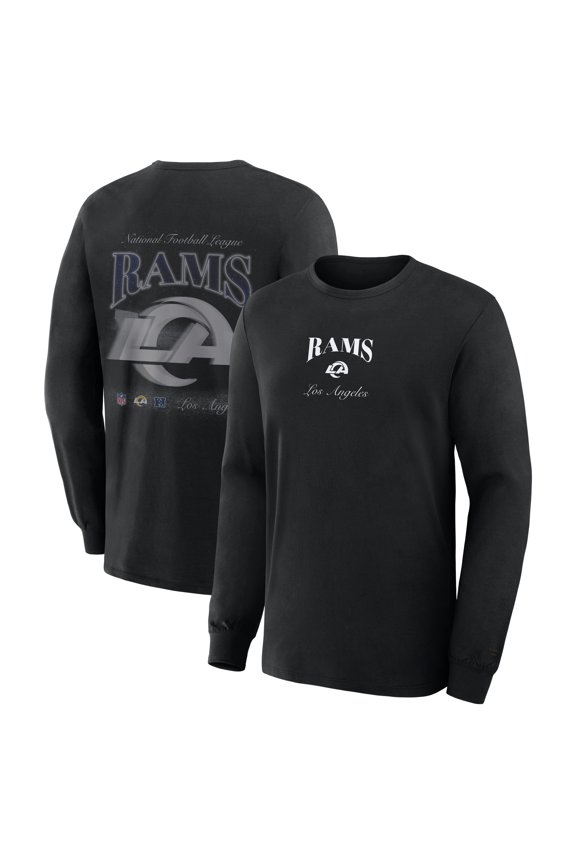 Men's Fanatics Black Los Angeles Rams Long Sleeve T-Shirt