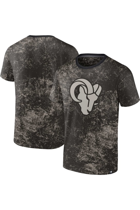 Men's Fanatics Black Los Angeles Rams Shadow T-Shirt