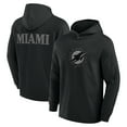 thumbnail image 1 of Men's Fanatics Black Miami Dolphins Elements Blaze Tri-Blend Long Sleeve Hoodie T-Shirt, 1 of 3