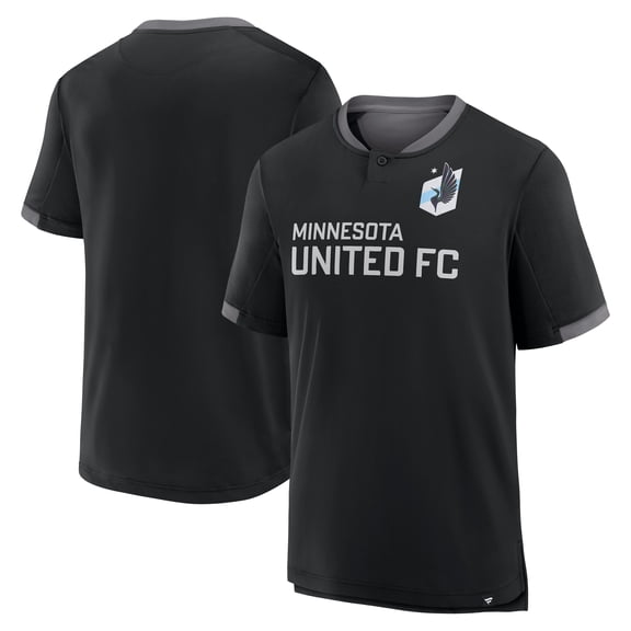 Men's Fanatics Black Minnesota United FC Stoppage Time Striker T-Shirt