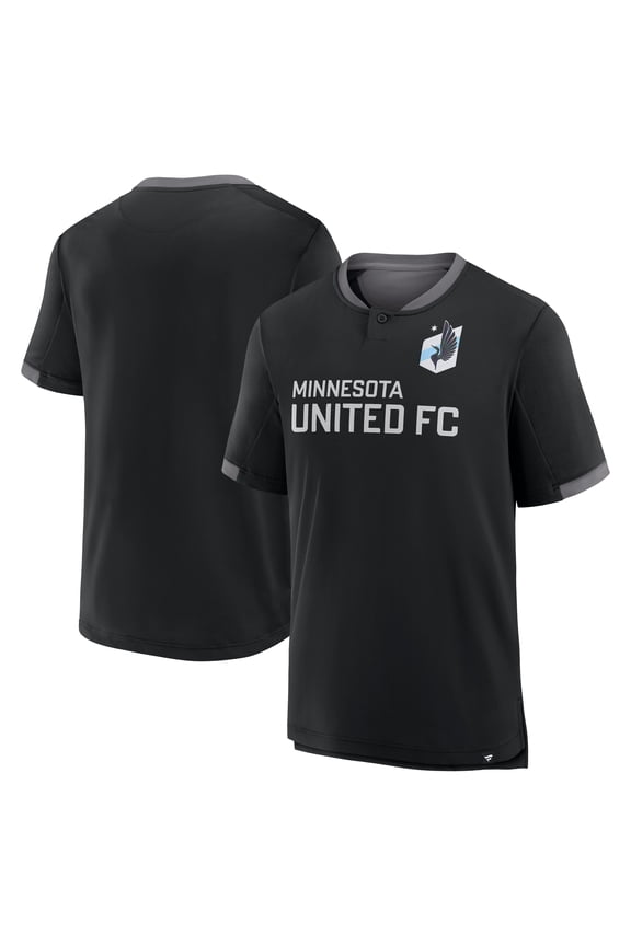Men's Fanatics Black Minnesota United FC Stoppage Time Striker T-Shirt