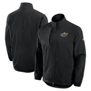 Mens Fanatics Black Minnesota Wild Authentic Pro Rink Full-Zip Coaches Jacket