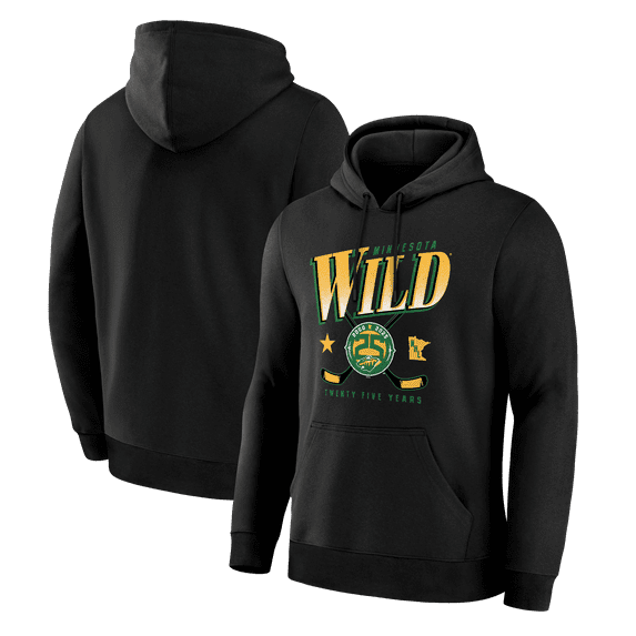 Men's Fanatics Black Minnesota Wild Legacy Hoodie