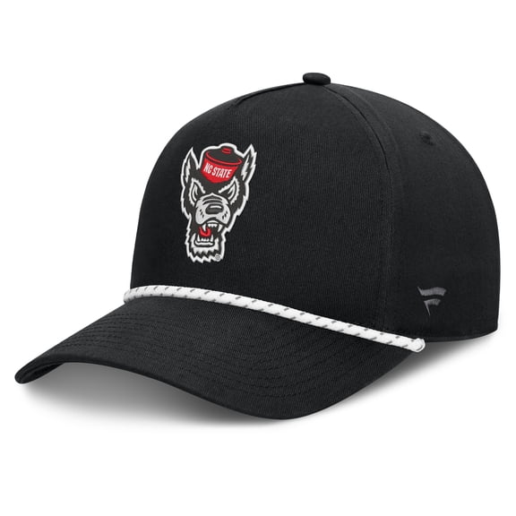Men's Fanatics  Black NC State Wolfpack Undertone Rope Adjustable Hat