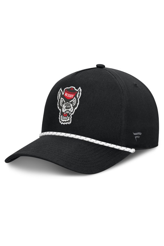 Men's Fanatics  Black NC State Wolfpack Undertone Rope Adjustable Hat