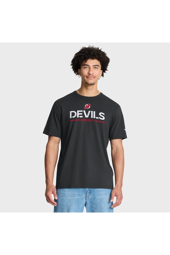 Men's Fanatics Black New Jersey Devils Authentic Pro Primary T-Shirt