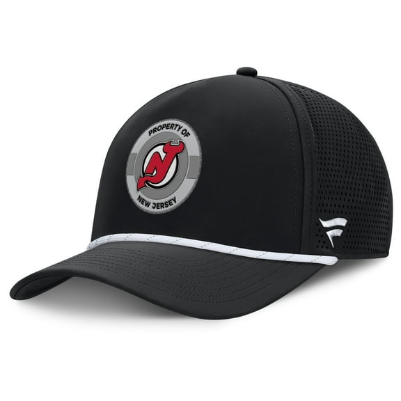 Men's Fanatics Black New Jersey Devils Authentic Pro Rink Adjustable Hat