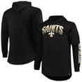 thumbnail image 1 of Men's Fanatics Black New Orleans Saints Big & Tall Front Runner Pullover Hoodie, 1 of 3