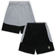 thumbnail image 1 of Men's Fanatics Black New Orleans Saints Big & Tall Team Logo Shorts, 1 of 3