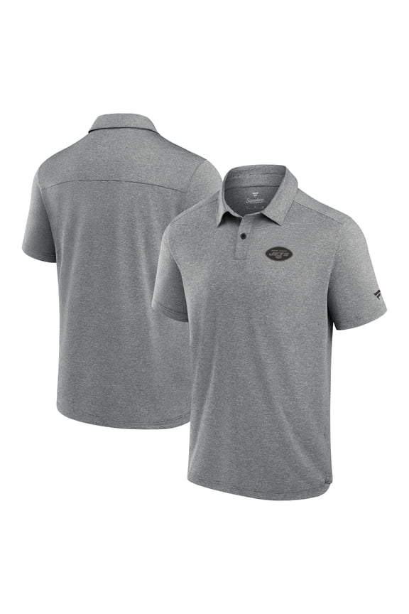 Men's Fanatics Black New York Jets Front Office Tech Polo