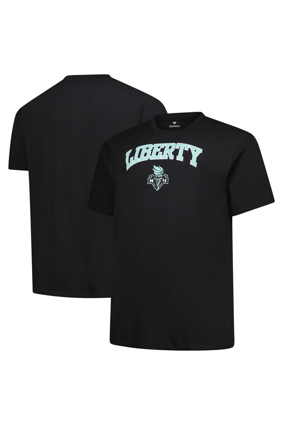 Men's Fanatics Black New York Liberty Big & Tall Arch Logo T-Shirt
