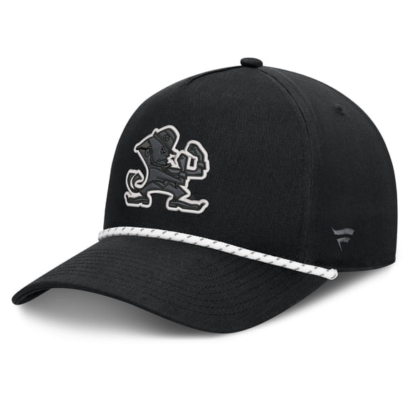 Men's Fanatics Black Notre Dame Fighting Irish Undertone Rope Adjustable Hat