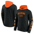 thumbnail image 1 of Men's Fanatics  Black/Orange Oklahoma State Cowboys Color Block Badge Fleece Pullover Hoodie, 1 of 3