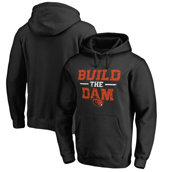 Men's Black Oregon State Beavers Build the Dam Pullover Hoodie