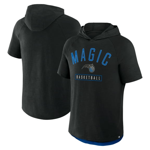 Men's Fanatics Black Orlando Magic Pass Legend Raglan Hoodie T-Shirt