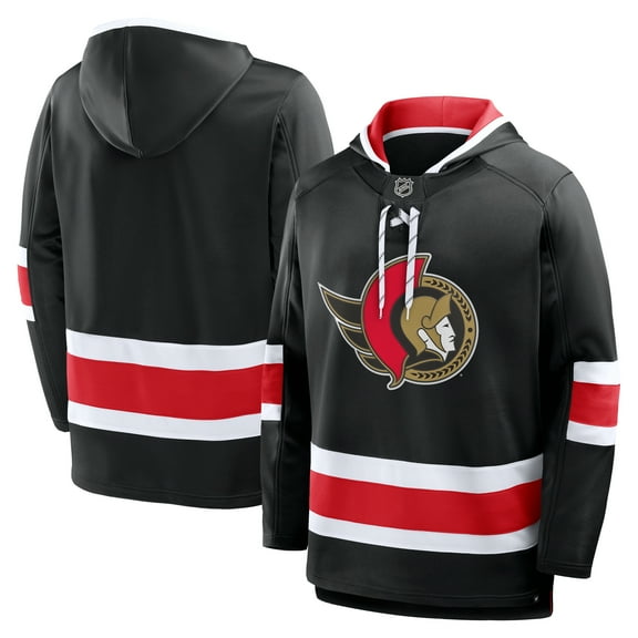 Men's Fanatics Black Ottawa Senators Prime Time Fleece Hoodie