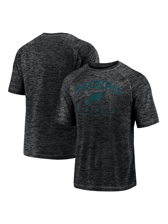 Men's Fanatics Black Philadelphia Eagles Shade Battle Ready Raglan Space-Dye T-Shirt