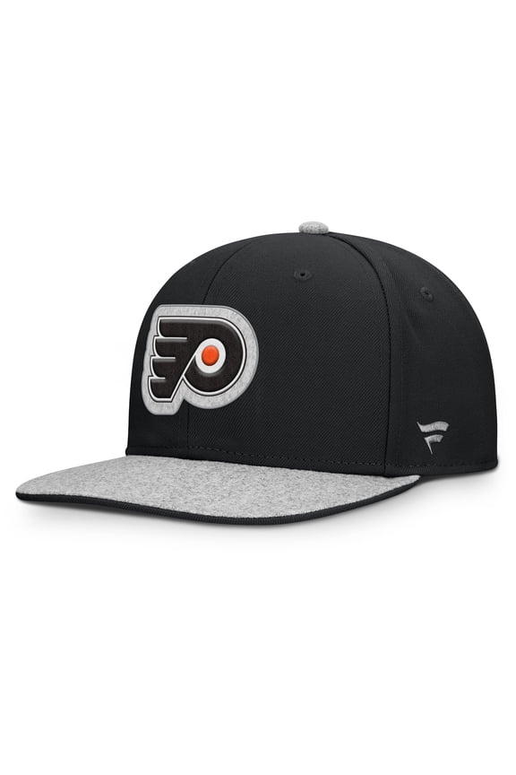 Men's Fanatics Black Philadelphia Flyers Fundamentals Loden Snapback Hat