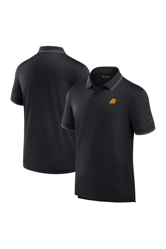 Men's Fanatics Black Phoenix Suns Front Office Pique Polo