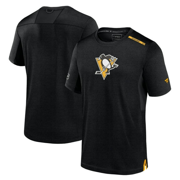 Men's Fanatics  Black Pittsburgh Penguins Authentic Pro Performance T-Shirt