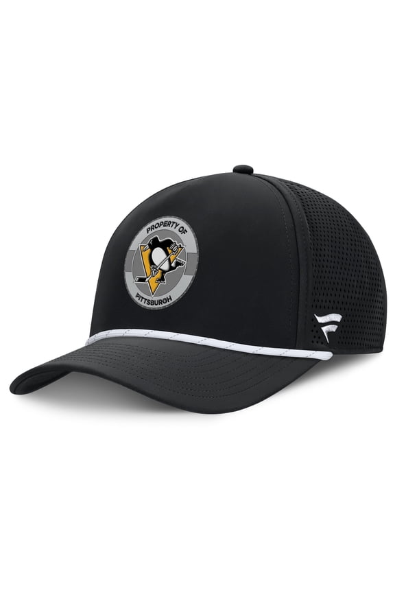 Men's Fanatics Black Pittsburgh Penguins Authentic Pro Rink Adjustable Hat