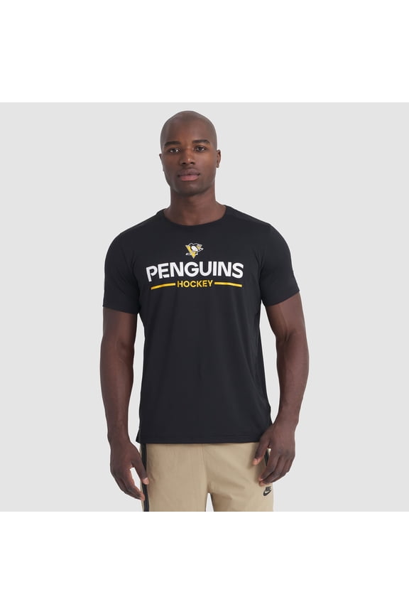 Men's Fanatics Black Pittsburgh Penguins Authentic Pro Rink Tech T-Shirt