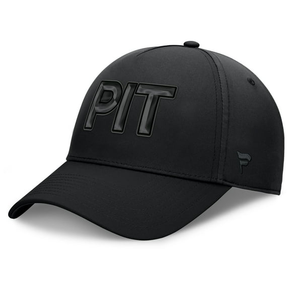 Men's Fanatics Black Pittsburgh Penguins Authentic Pro Road Team Code Flex Hat