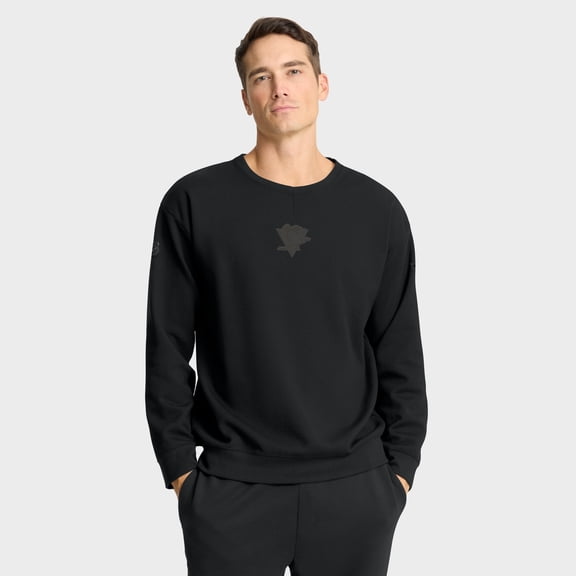 Men's Fanatics Black Pittsburgh Penguins Authentic Pro Road Tri-Blend Sweatshirt
