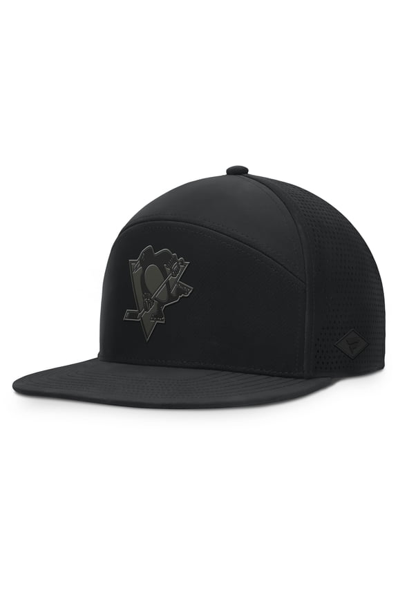Men's Fanatics Black Pittsburgh Penguins Front Office Adjustable Hat
