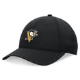 thumbnail image 1 of Men's Fanatics Black Pittsburgh Penguins Front Office Ripstop Adjustable Hat, 1 of 4