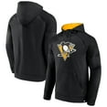 thumbnail image 1 of Men's Fanatics  Black Pittsburgh Penguins Iconic Defender Raglan Pullover Hoodie, 1 of 3