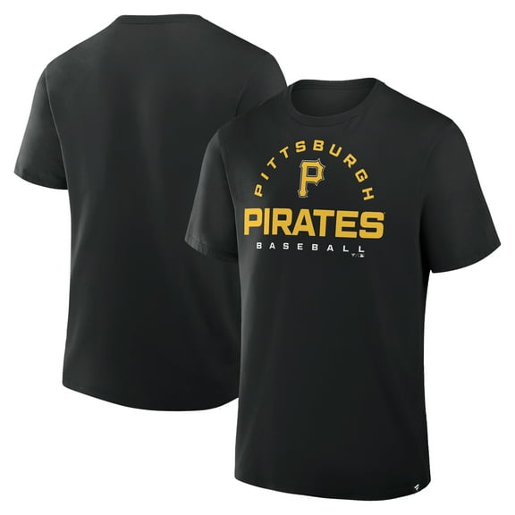 Men's Fanatics Black Pittsburgh Pirates Clubhouse Legacy Primary Play T-Shirt