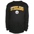 thumbnail image 1 of Men's Fanatics Black Pittsburgh Steelers Big & Tall Thermal Long Sleeve Crew Neck T-Shirt, 1 of 1
