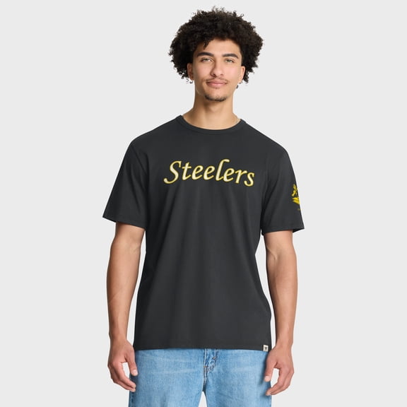 Men's Fanatics Black Pittsburgh Steelers Elevated Classic Legacy T-Shirt