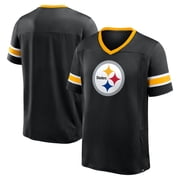 Mens Fanatics Black Pittsburgh Steelers Hometown Premium Hashmark V-Neck T-Shirt