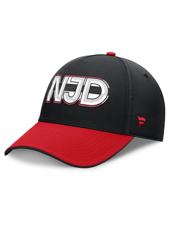 Men's Fanatics Black/Red New Jersey Devils Authentic Pro Rink Team Code Flex Hat